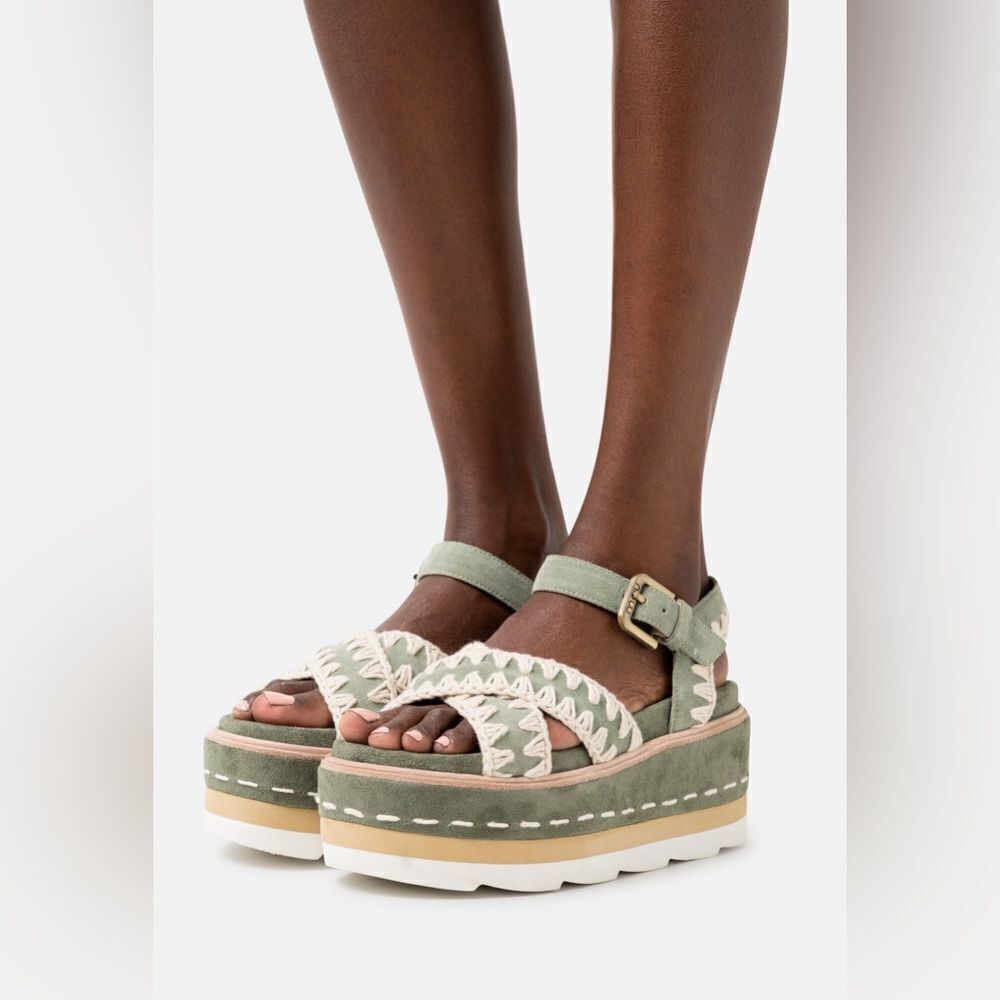 Mou PLATFORM CRISS CROSS UPPER - Platform sandals size 9 - Picture 16 of 16